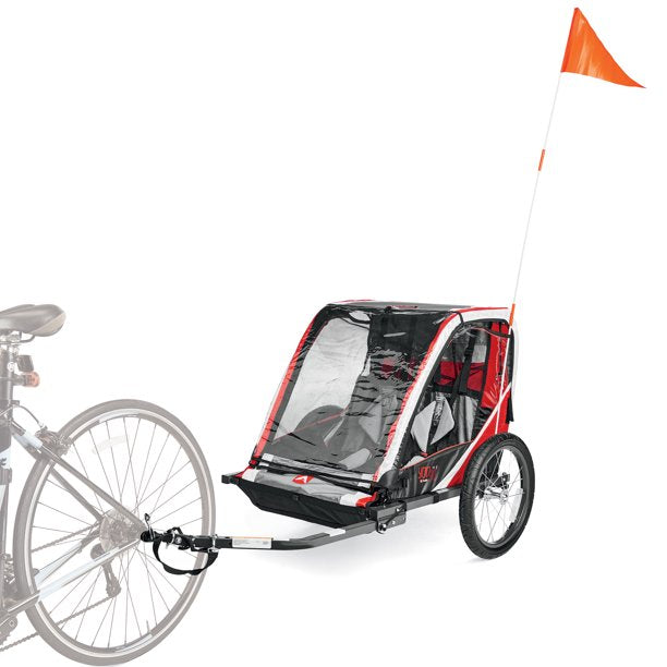 Allen Sports Hi-Viz 2-Child Bicycle Trailer Model Et2-o