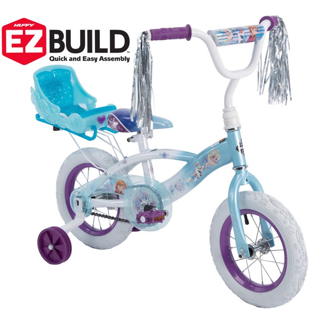 Disney Frozen 12 Girls Bike with Doll Carrier by Huffy