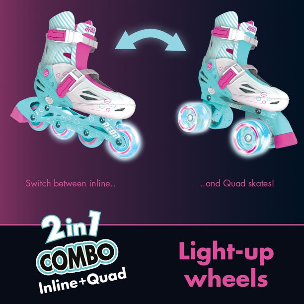 2 in 1 inline and quad kids hotsell skates