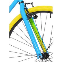 Load image into Gallery viewer, Kent 700C Mens Ridgeland Hybrid Bike, Blue/Green
