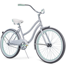 Load image into Gallery viewer, Huffy 24&quot; Cranbrook Girls Cruiser Bike with Perfect Fit Frame, Silver

