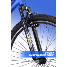 Load image into Gallery viewer, Kent 29&quot; Flexor Mens Dual Suspension Mountain Bike, Blue and Red
