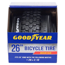 Load image into Gallery viewer, Goodyear Tires 26&quot; x 21&quot; Folding Mountain Bike Tire, Black
