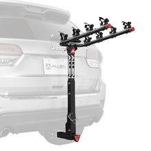 Load image into Gallery viewer, Allen Sports Deluxe Locking Quick Install 4-Bicycle Hitch Mounted Bike Rack Carrier, 542QR
