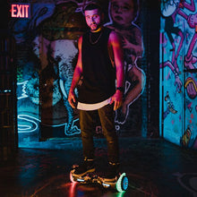 Load image into Gallery viewer, Hover-1 i-200 Hoverboard with Built-In Bluetooth Speaker, LED Headlights, LED Wheel lights, 7 MPH Max Speed - Camo
