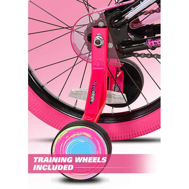 Kent 18 Sparkles Girls Bike Black Pink BicycleYAAD